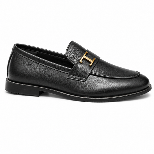 Teller — Black Leather Loafers