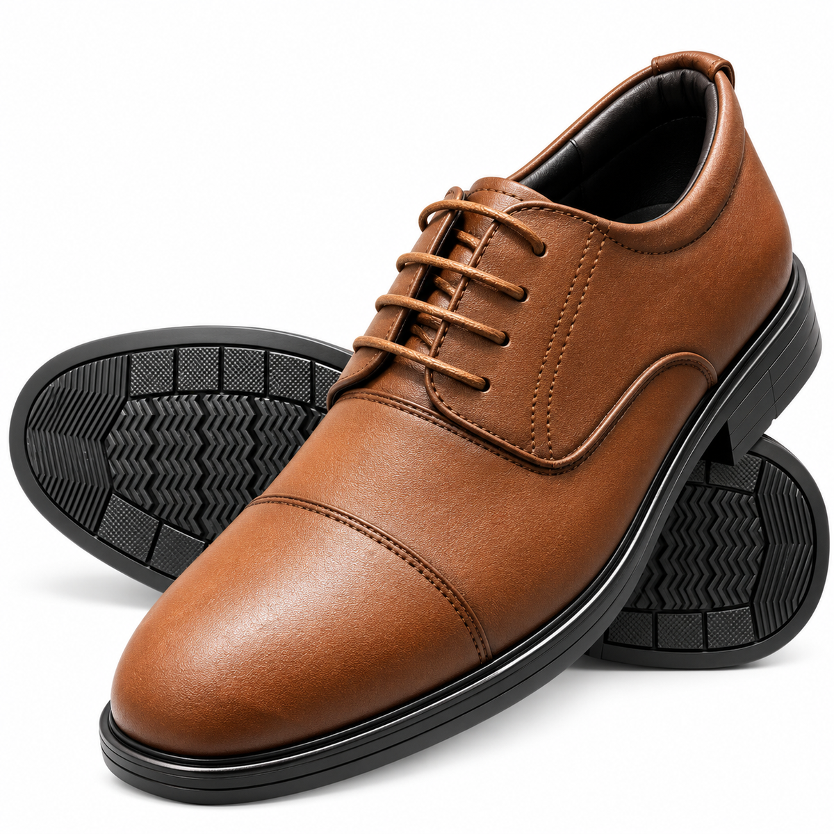 CLIFF BROWN Cap-Toe Medicated Shoes (CBM-115)