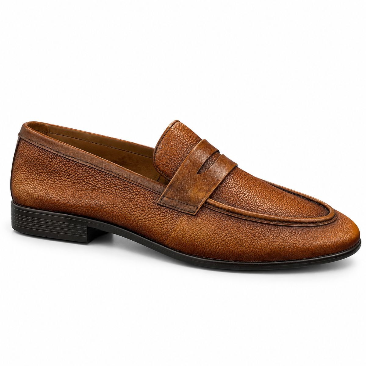 MILO TAN Foldable Penny Loafers
