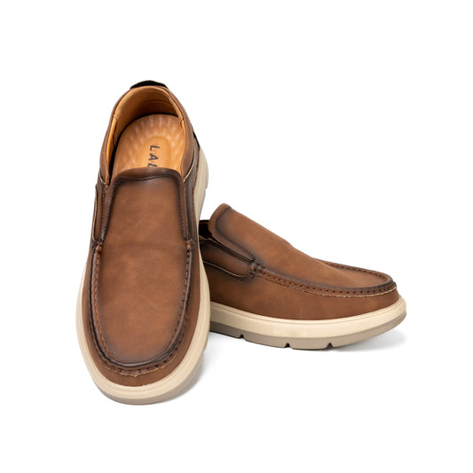 Brat Dark Brown Medicated Shoes For Men