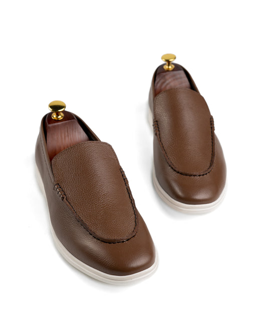 Flint Brown Loafer Shoes (FB-901)