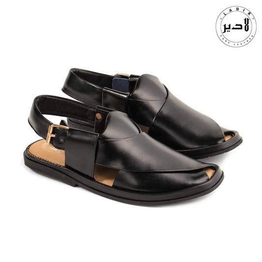 ROUND BLACK PESHAWARI Chappal