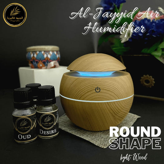ROUND-LIGHT WOOD Air Humidifier