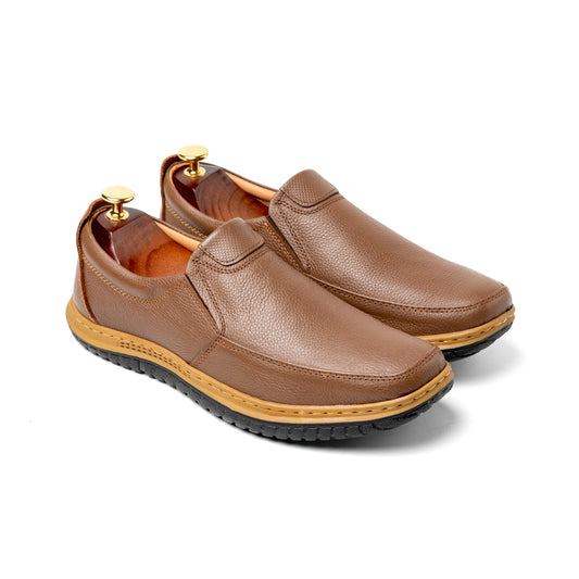 MADDY Mustard Medicated Pure Leather Shoes