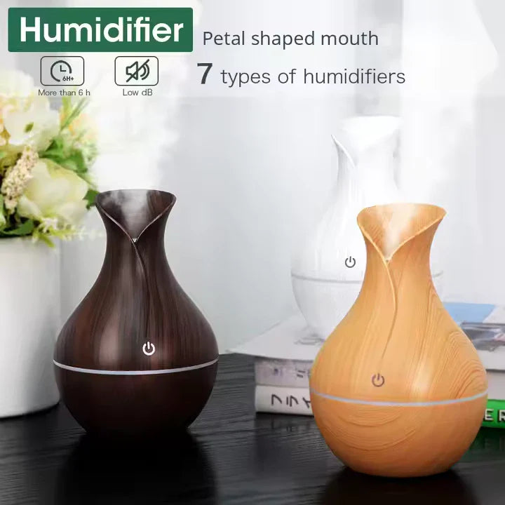 VASE-LIGHT WOOD Air Humidifier