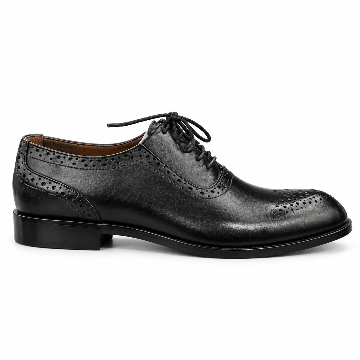 DUKE BLACK Brogue Oxford