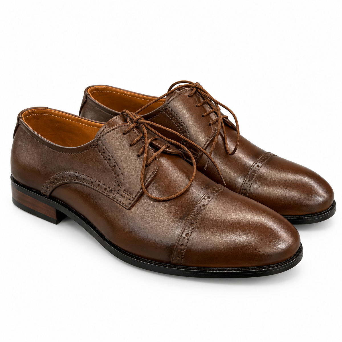 TANNER BROWN Cap-Toe Derby