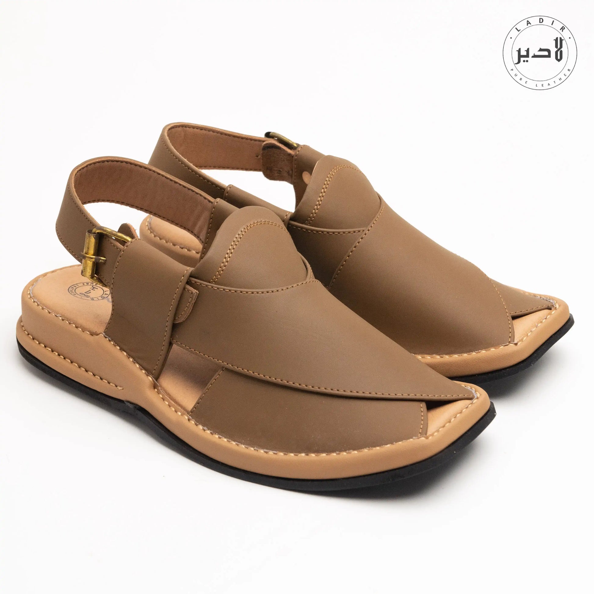 Stylish CAROB BROWN ZALMI Chappal, perfect for casual and formal wear"