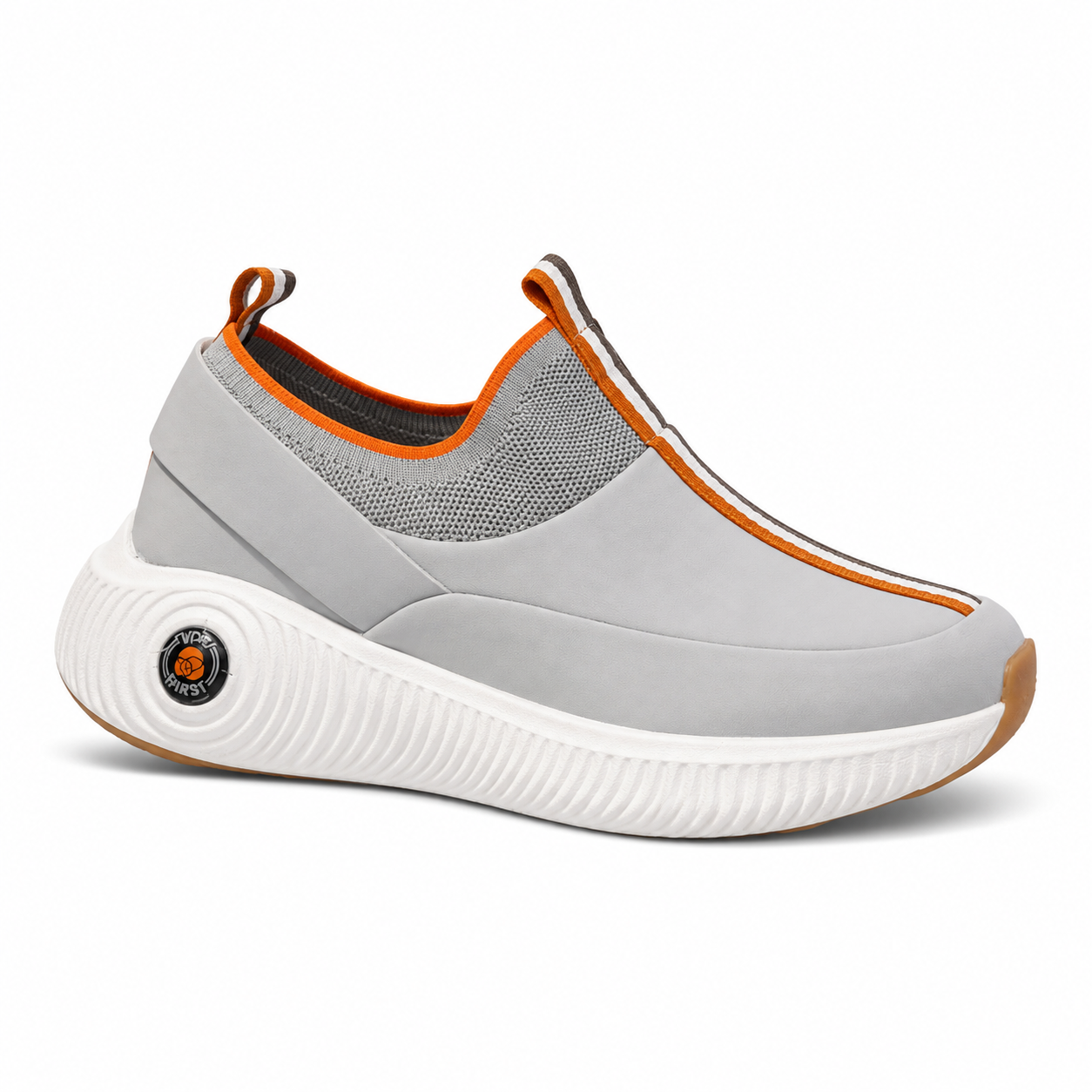 Cruz Grey — Lightweight Slip-On Sneakers for Men