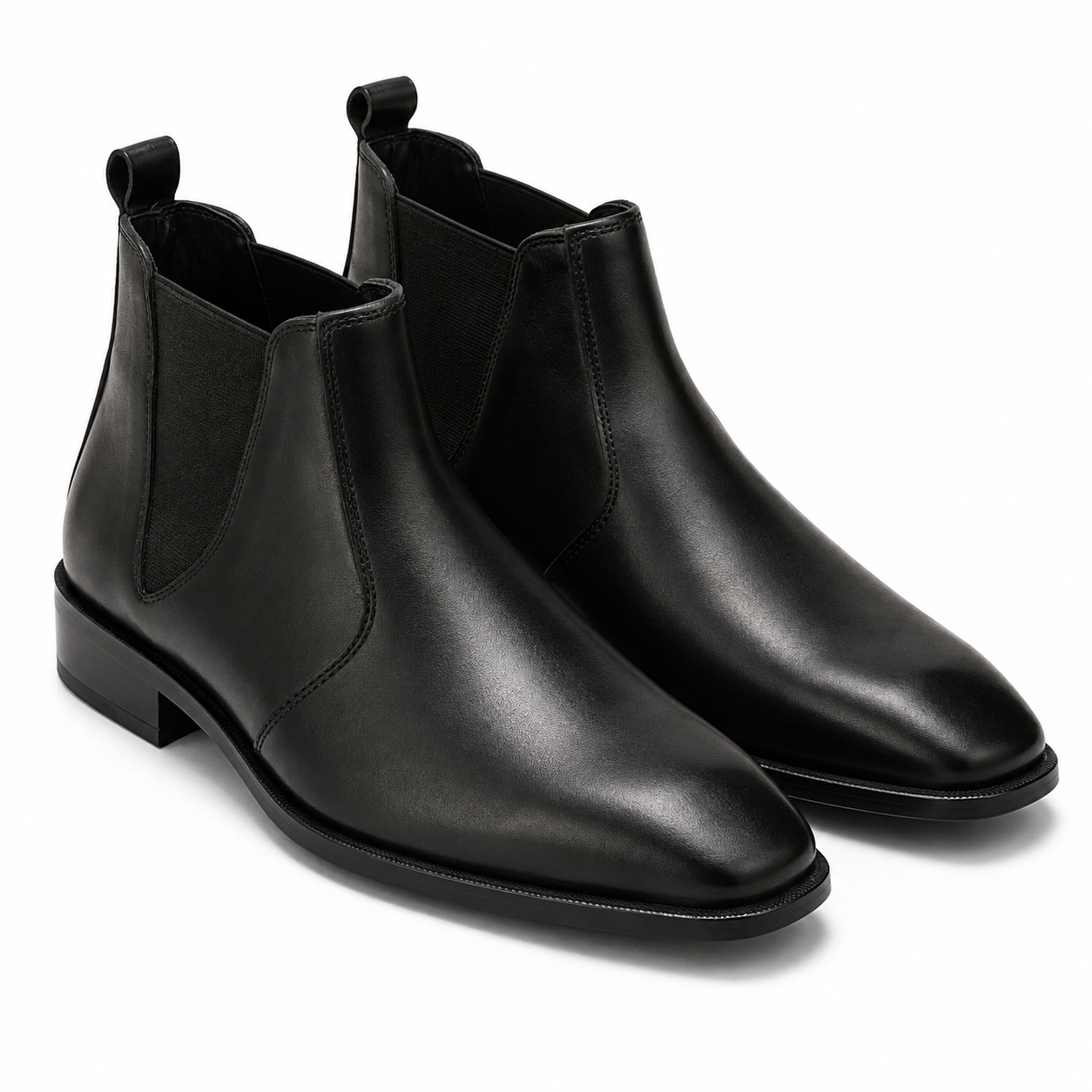 Wesley Black Chelsea Boots