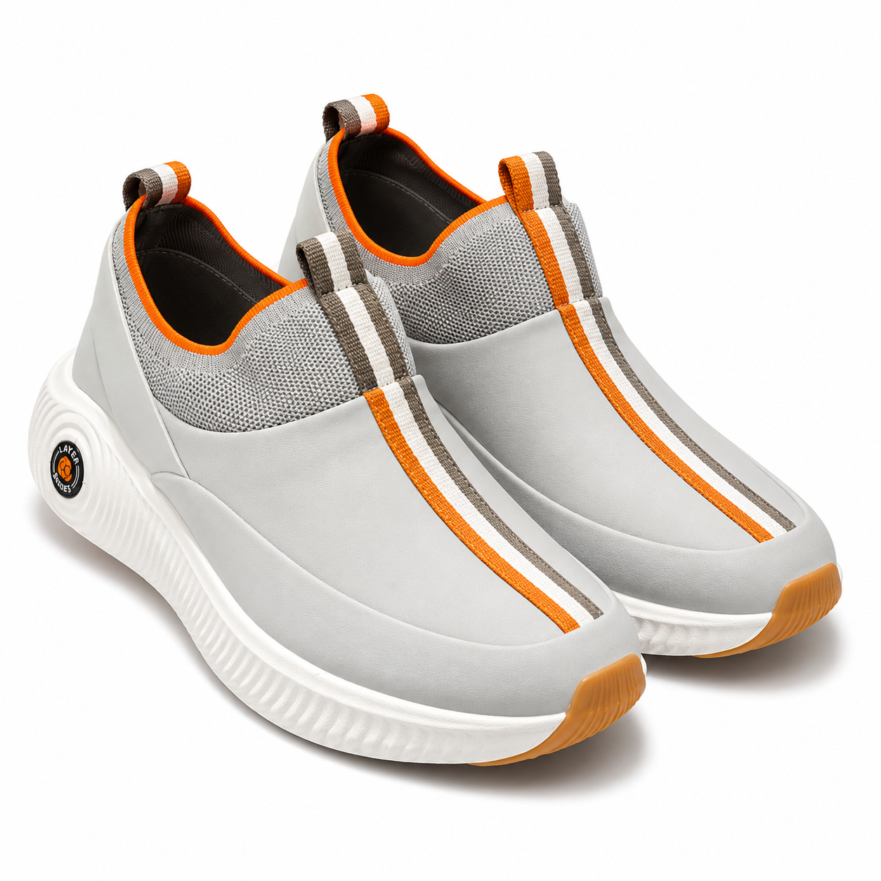 Cruz Grey — Lightweight Slip-On Sneakers for Men