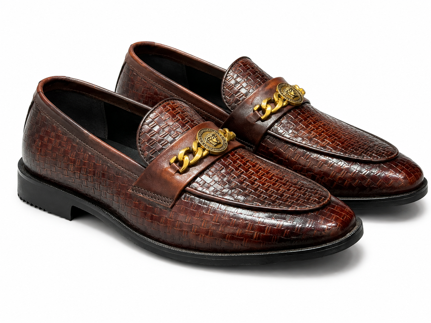 Kingston — Woven Leather Loafers