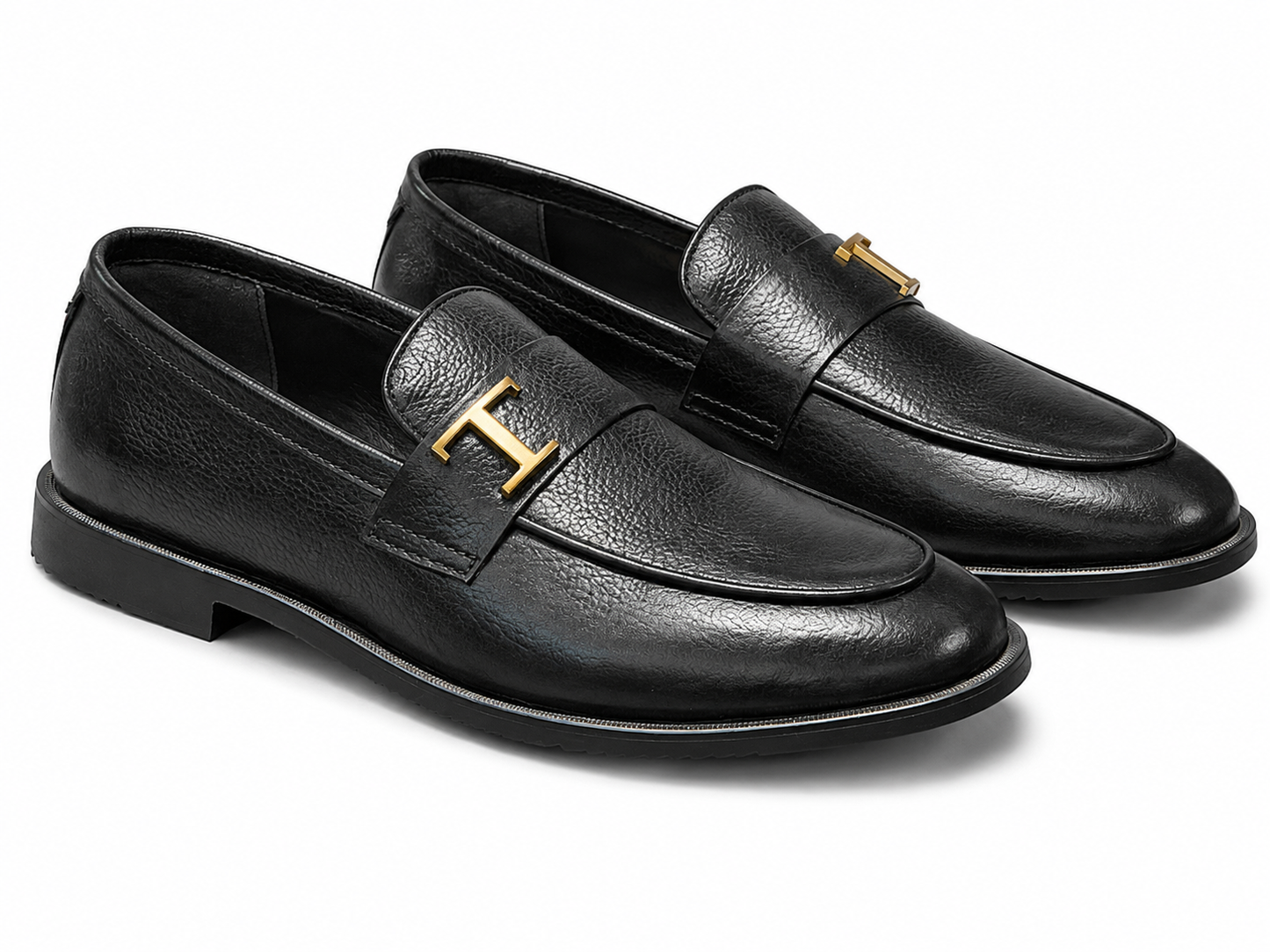 Teller — Black Leather Loafers