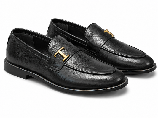 Teller — Black Leather Loafers