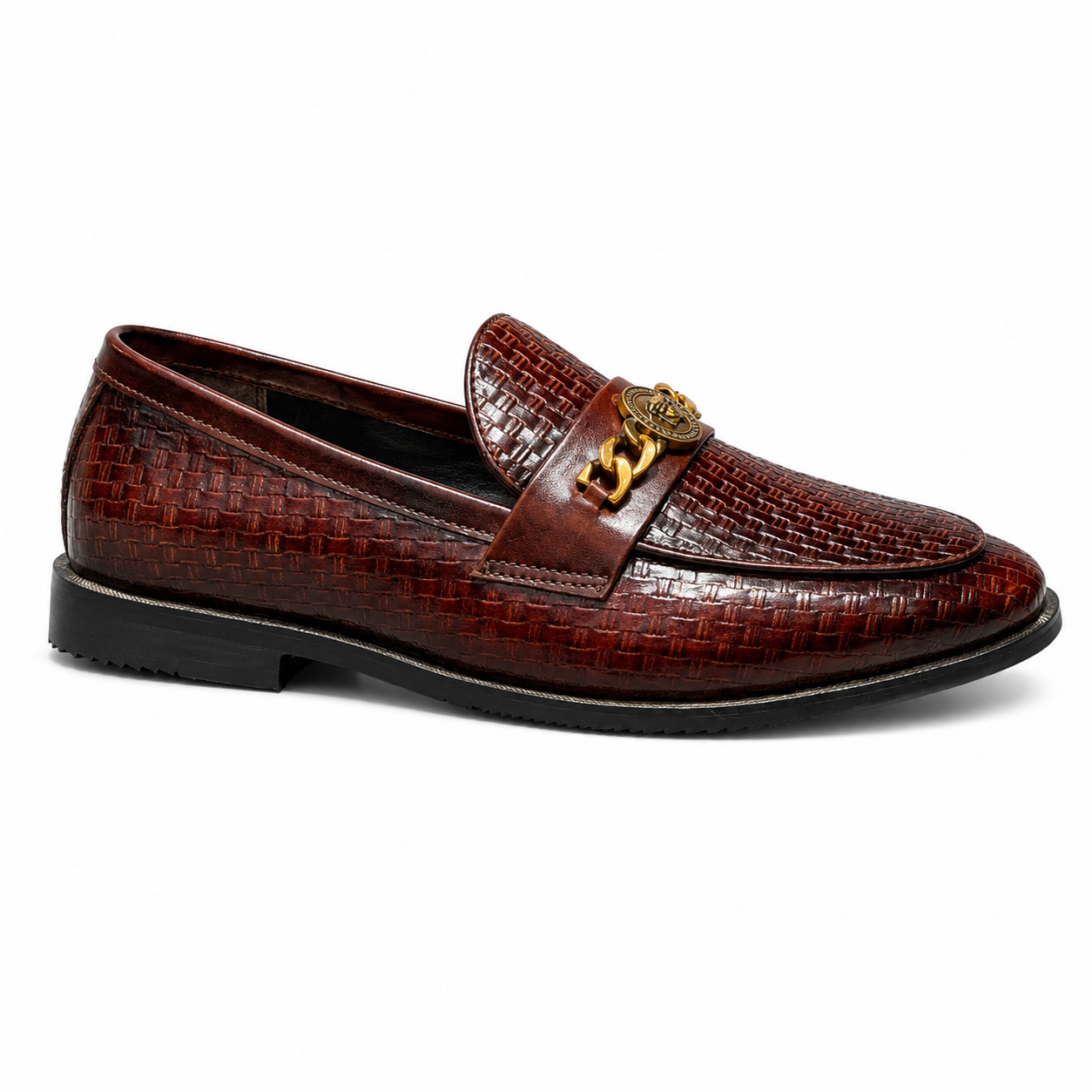 Kingston — Woven Leather Loafers