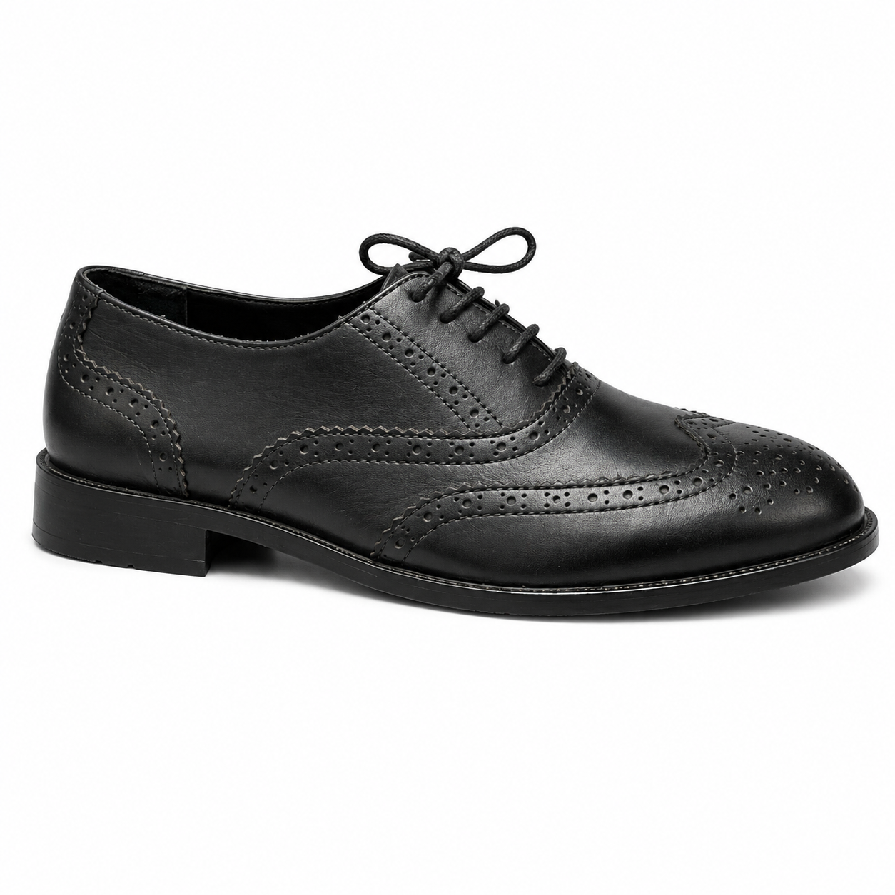 Lucifer Black  — Classic Wingtip Brogue Oxfords for Men