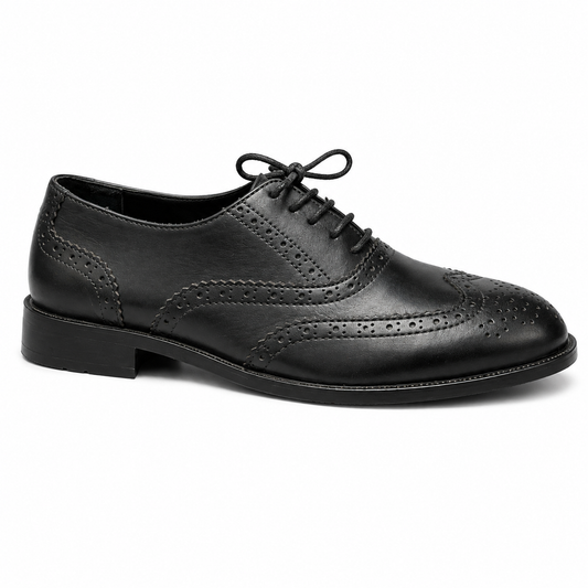 Lucifer Black  — Classic Wingtip Brogue Oxfords for Men