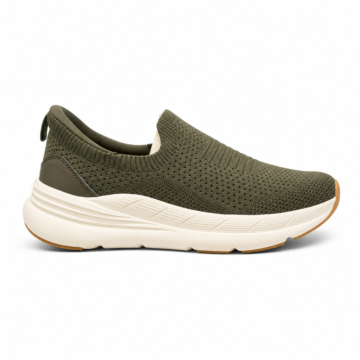 Drake Olive — Lightweight Knit Slip-On Sneakers for Men