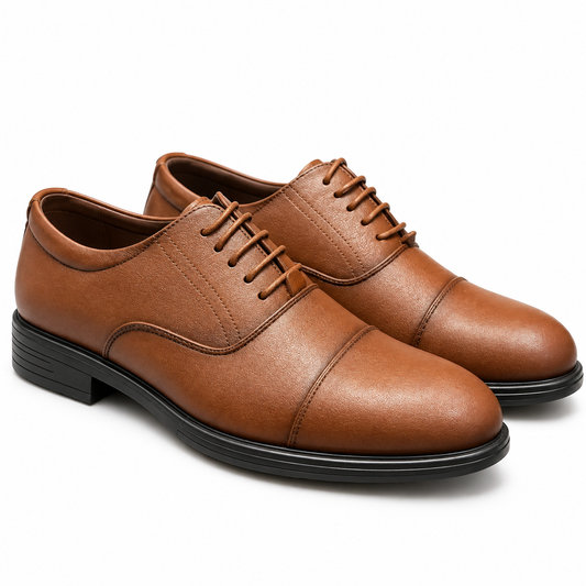 CLIFF BROWN Cap-Toe Medicated Shoes (CBM-115)