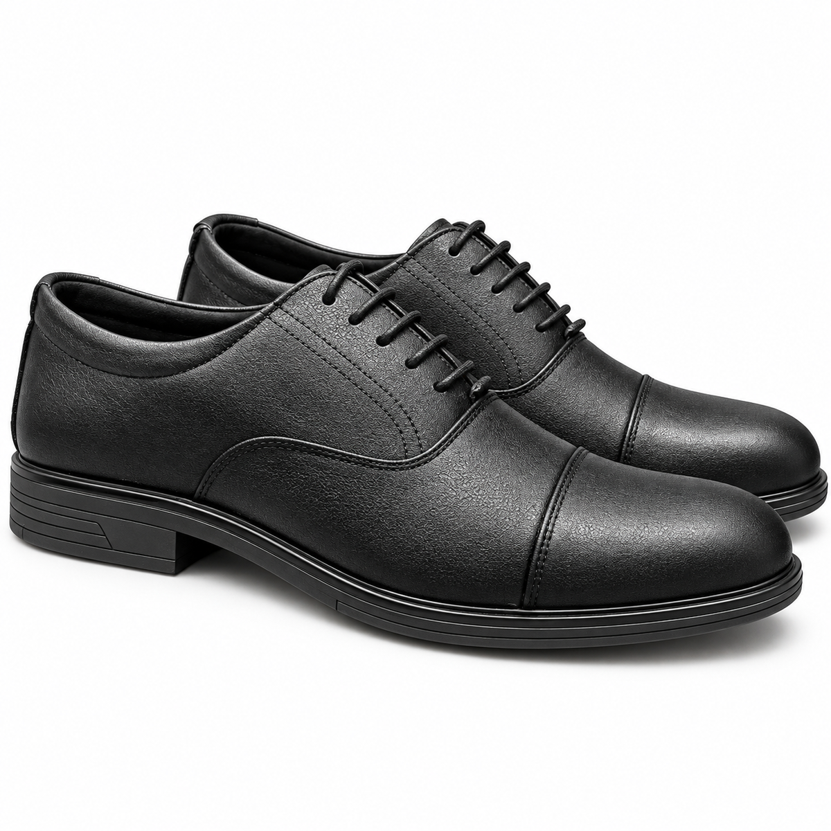 CLIFF BLACK Cap-Toe Medicated Shoes (CBM-116)