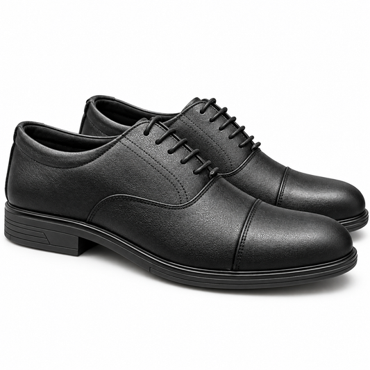 CLIFF BLACK Cap-Toe Medicated Shoes (CBM-116)