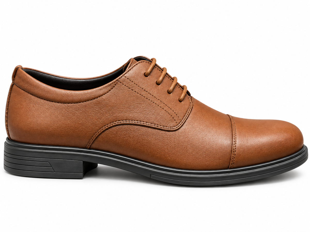CLIFF BROWN Cap-Toe Medicated Shoes (CBM-115)