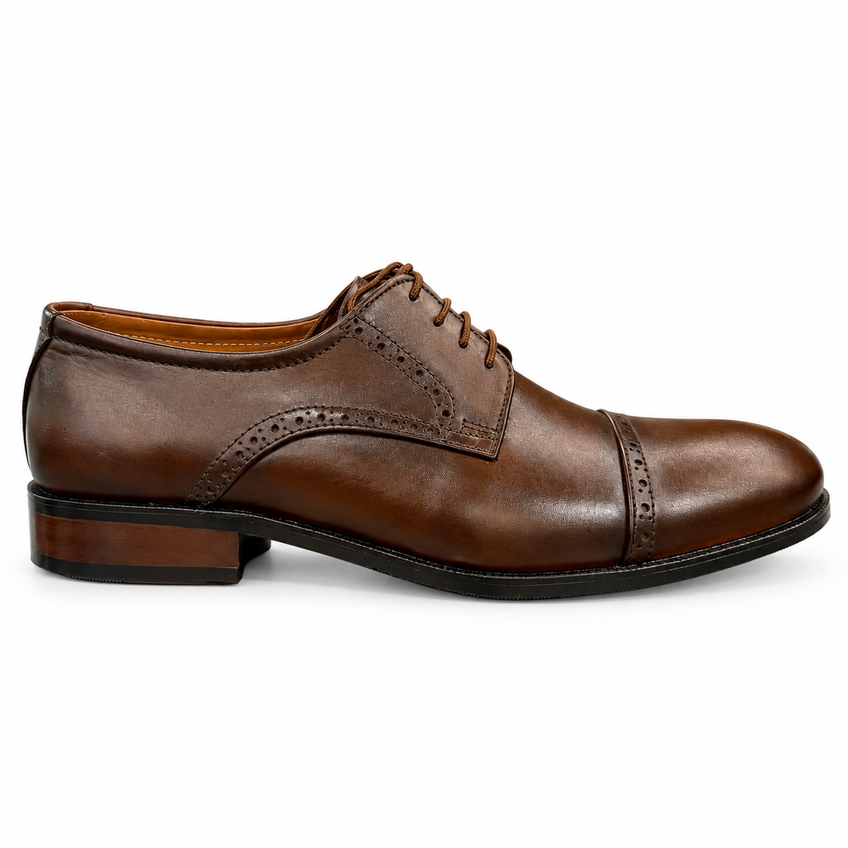 TANNER BROWN Cap-Toe Derby