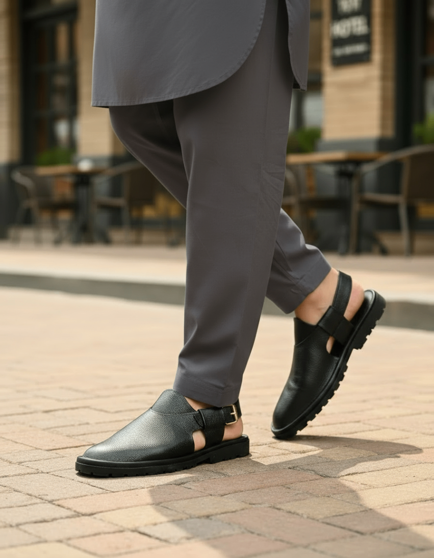 Colt Black Sandal (CBL-121)