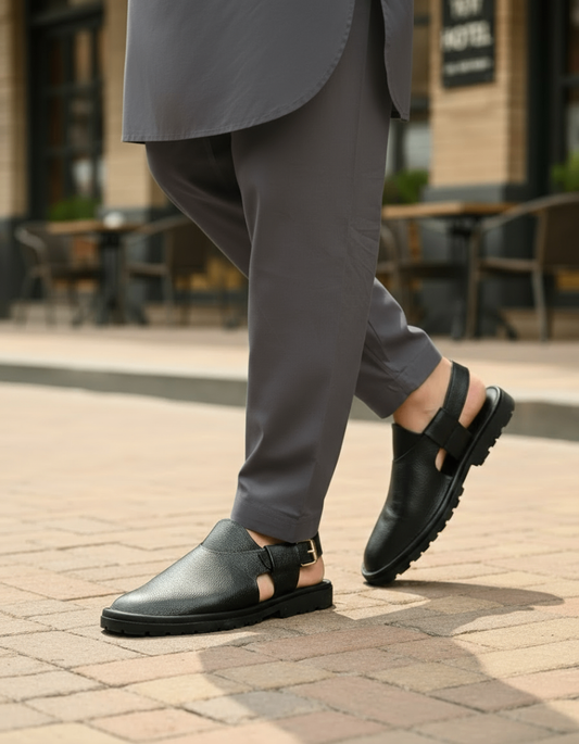 Colt Black Sandal (CBL-121)