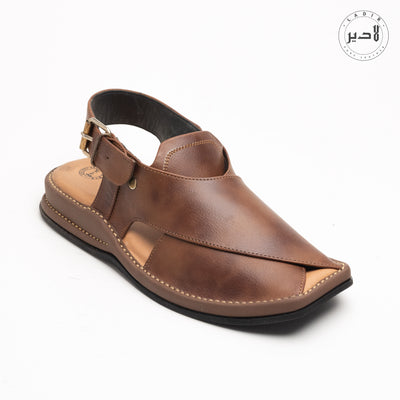 Ladir Xalmi Double Shaded Kaptaan Chappal - Front View