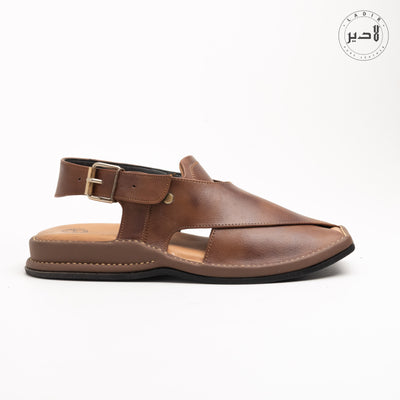 Unique Shaded Brown - Ladir Xalmi Kaptaan Chappal