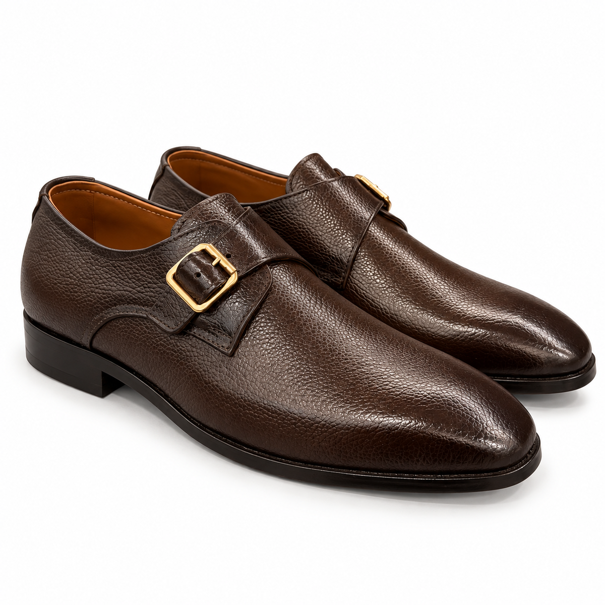 STANFORD BROWN Single Monk Strap