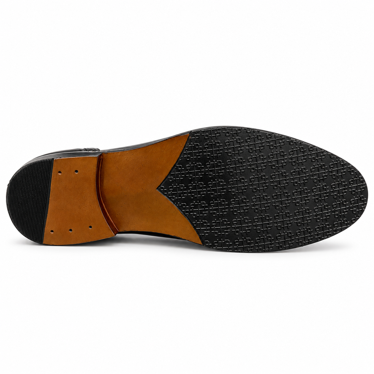 DUKE BLACK Brogue Oxford