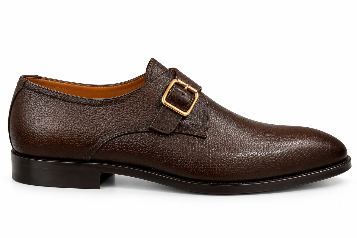 STANFORD BROWN Single Monk Strap