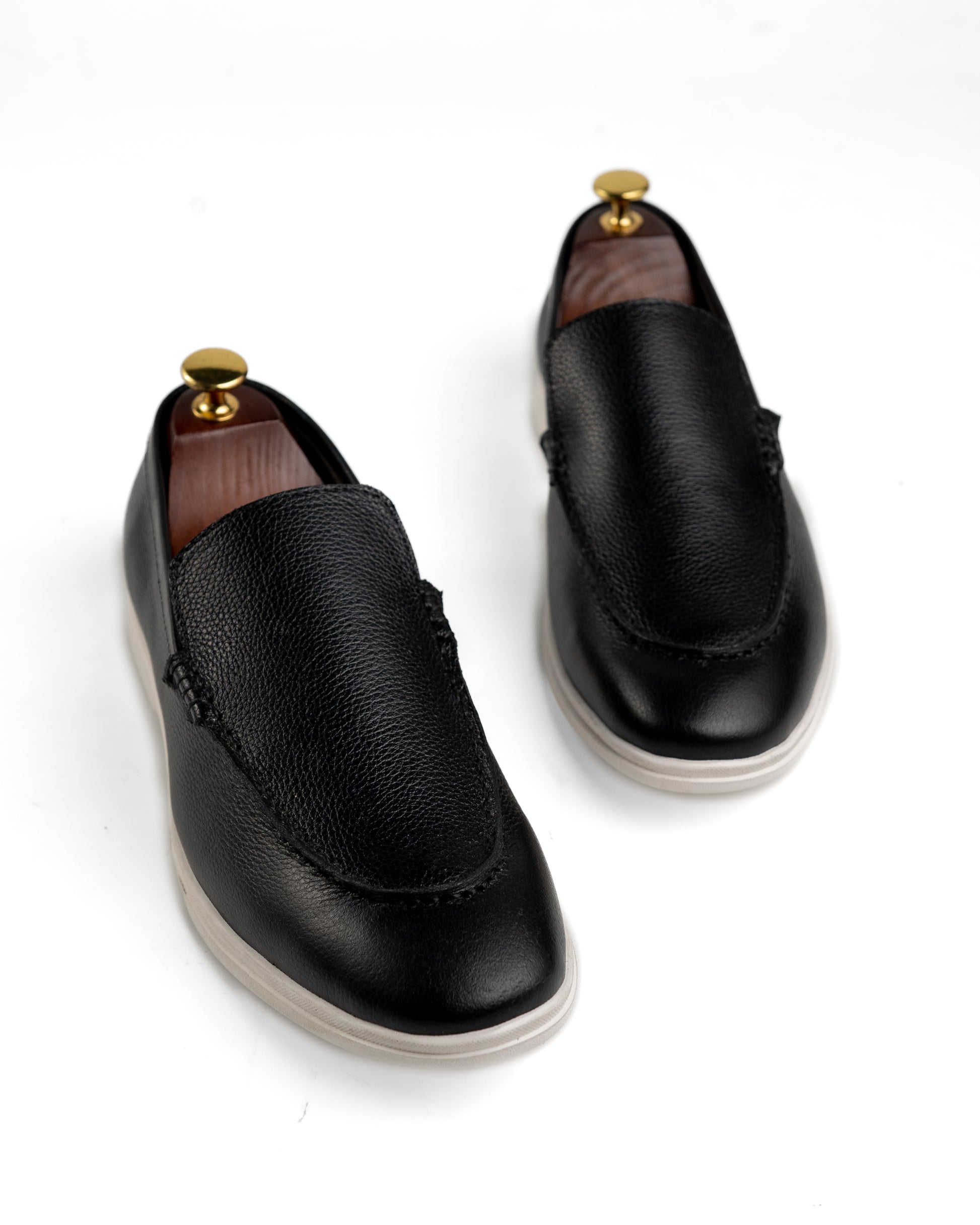 Flint Black Loafer Shoes