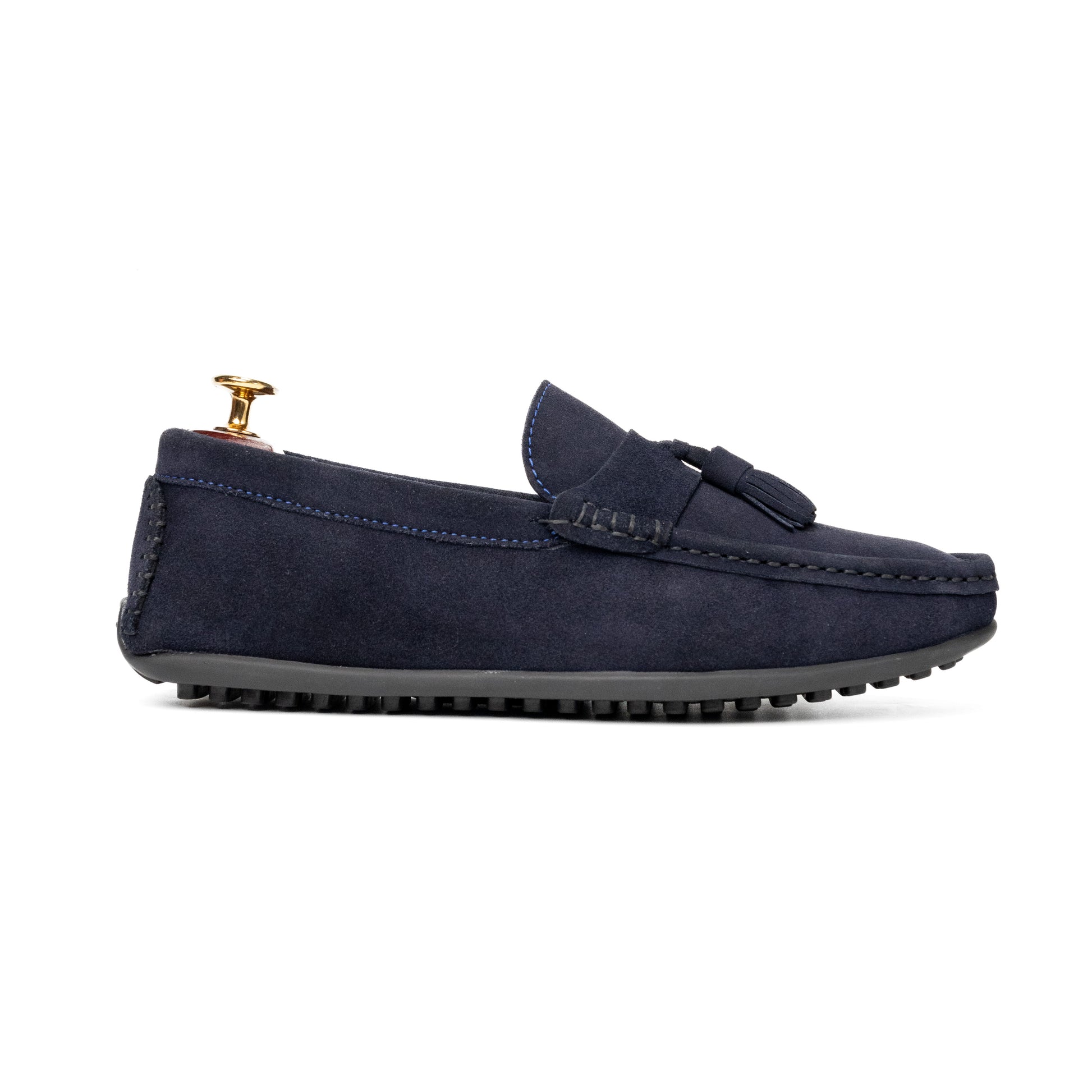 Foster Blue Foster Blue Suede Loafers For Men
