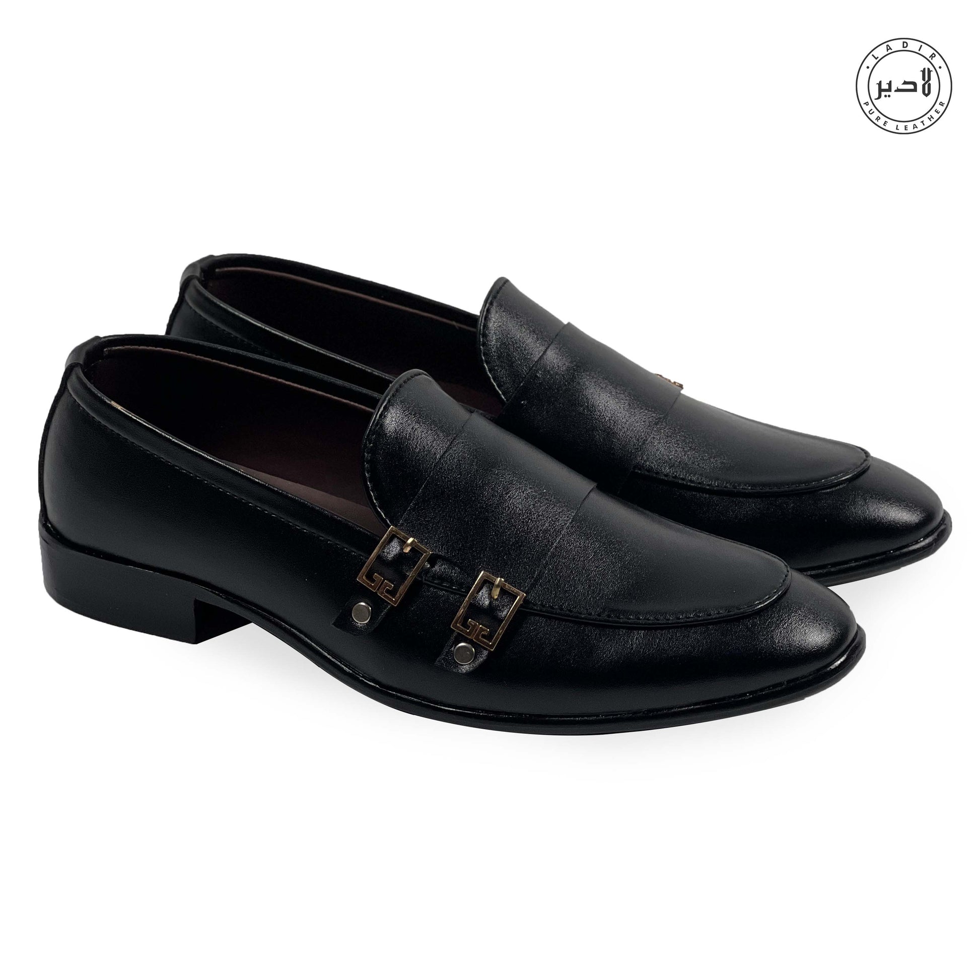 A pair of LOAFER BLACK shoes for men, perfect for business or special events.