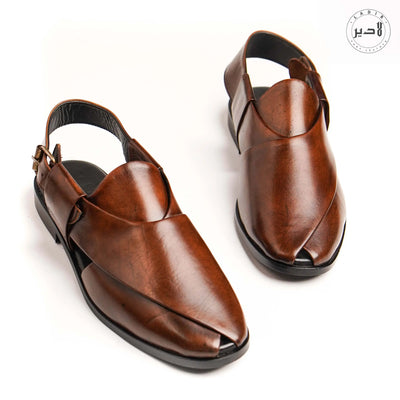 "Ladir Kaptaan Nova Brown Sandal - Timeless tradition meets contemporary elegance."