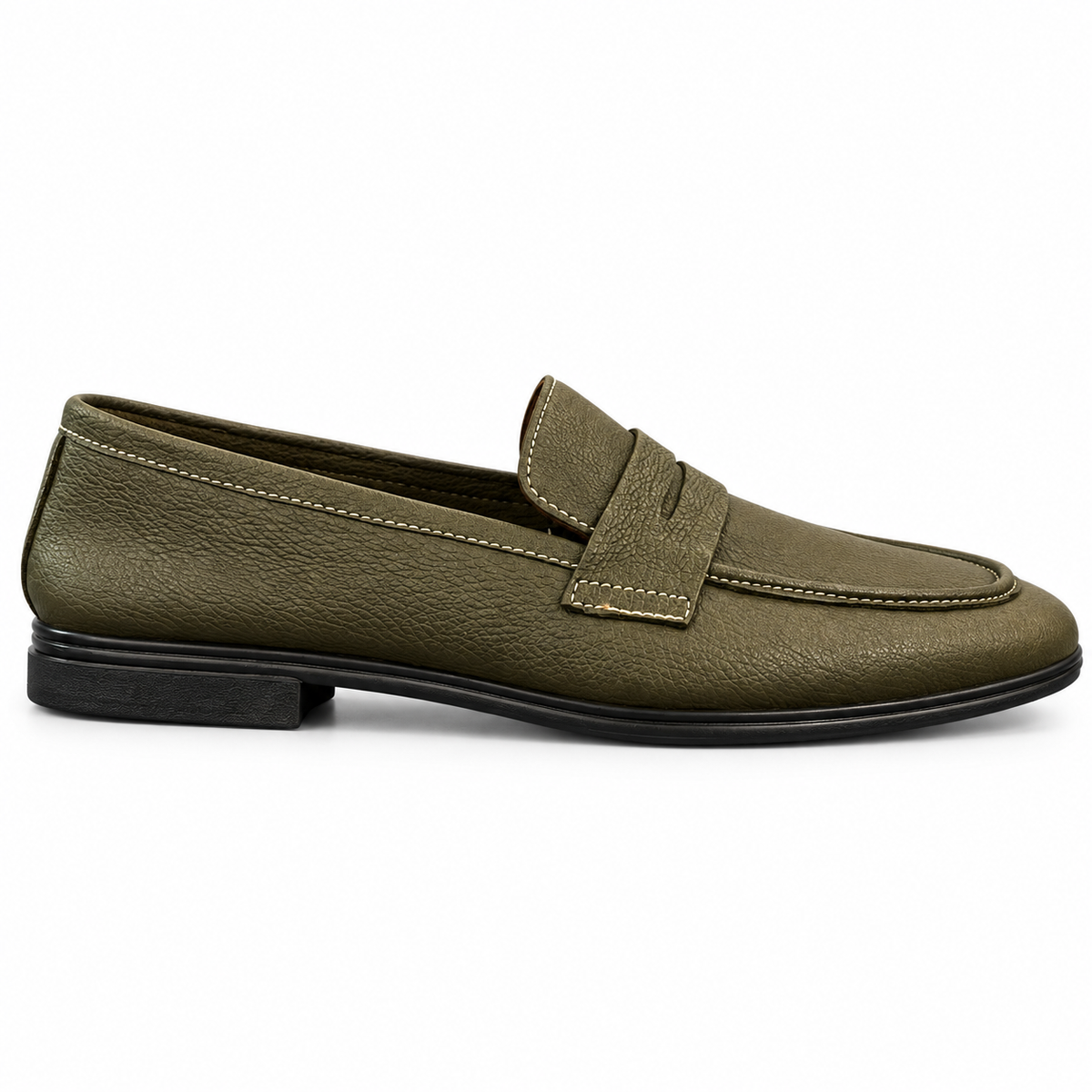 MILO OLIVE Foldable Penny Loafers