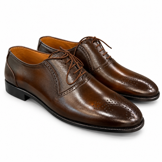 MONTAGUE BROWN Medallion Oxford
