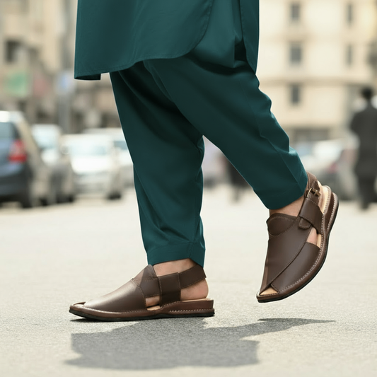 SMOKEY BROWN ZALMI Chappal (XLS)