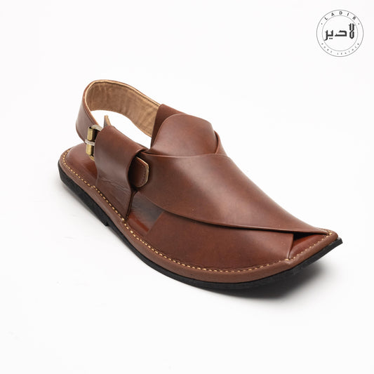 T-SHAPE BURGUNDY Peshawari Chappal – Modern T-shape design with classic burgundy finish