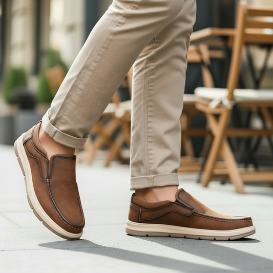 Brat Dark Brown Medicated Shoes For Men